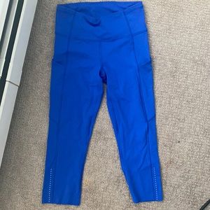 BLUE LULULEMON LEGGINGS
